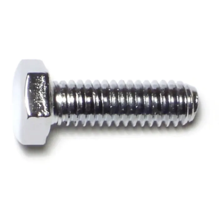 5/16"-18 x 1" Hex Cap Screw, Coarse Thread, Chrome 