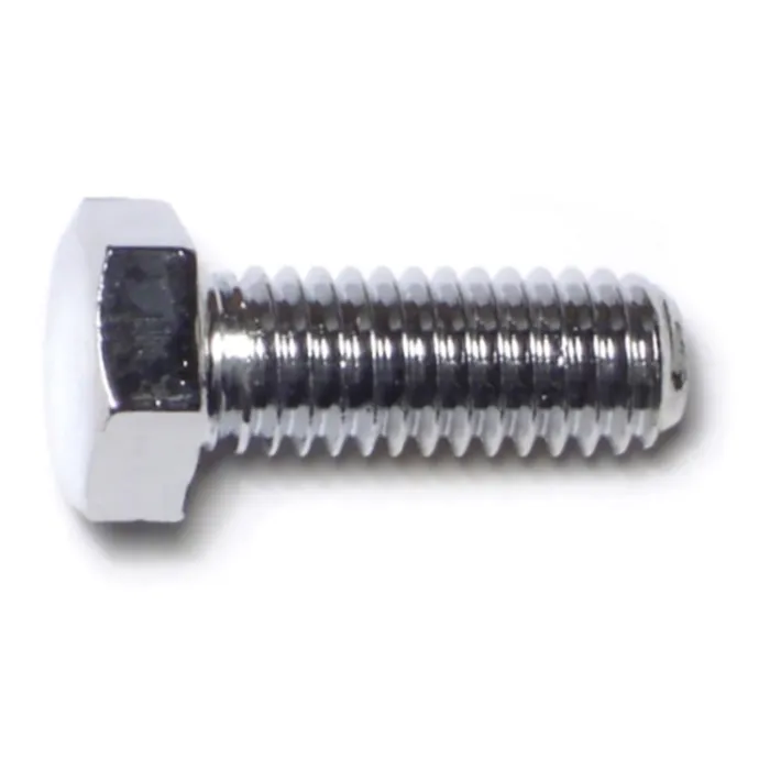 3/8"-16 x 1" Hex Cap Screw, Coarse Thread, Chrome 