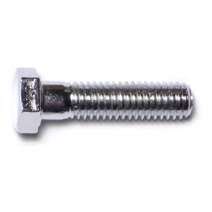 3/8"-16 x 1-1/2" Hex Cap Screw, Coarse Thread, Chrome 