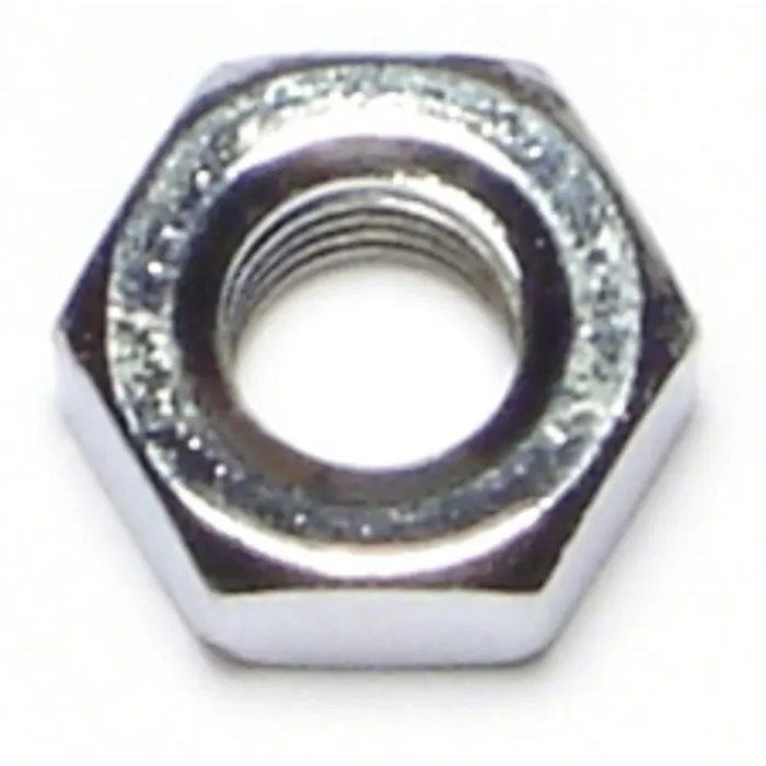 1/4"-28 Hex Nut, Fine Thread, Chrome