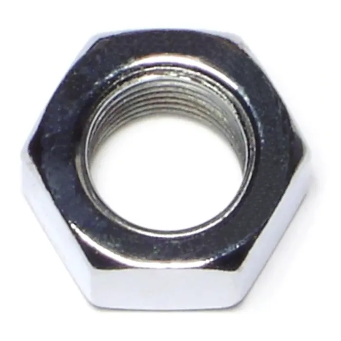 1/2"-20 Hex Nut, Fine Thread, Chrome