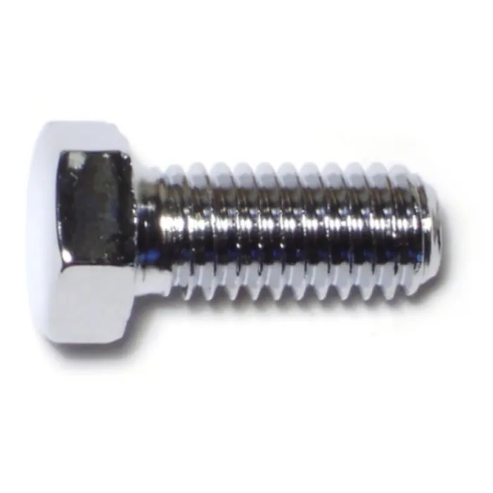 7/16"-14 x 1" Hex Cap Screw, Coarse Thread, Chrome 
