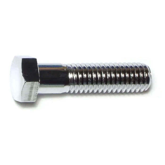 7/16"-14 x 1-3/4" Hex Cap Screw, Coarse Thread, Chrome 
