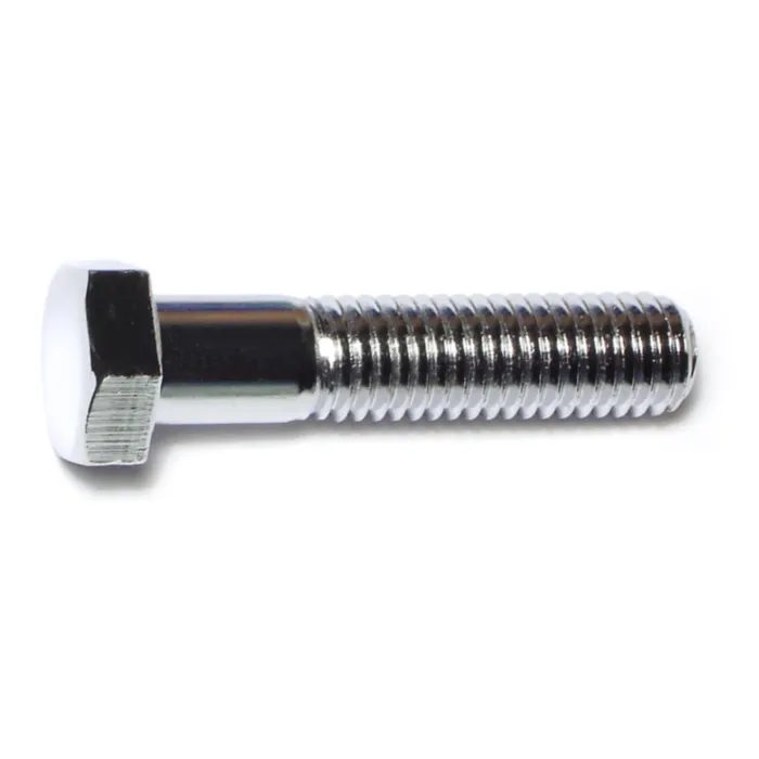 1/2"-13 x 2-1/4" Hex Cap Screw, Coarse Thread, Chrome 