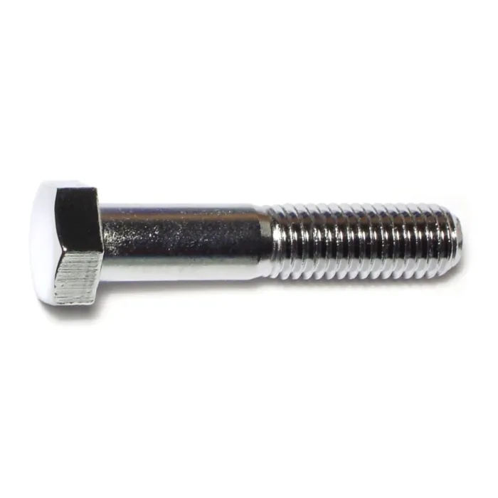 1/2"-13 x 2-1/2" Hex Cap Screw, Coarse Thread, Chrome 