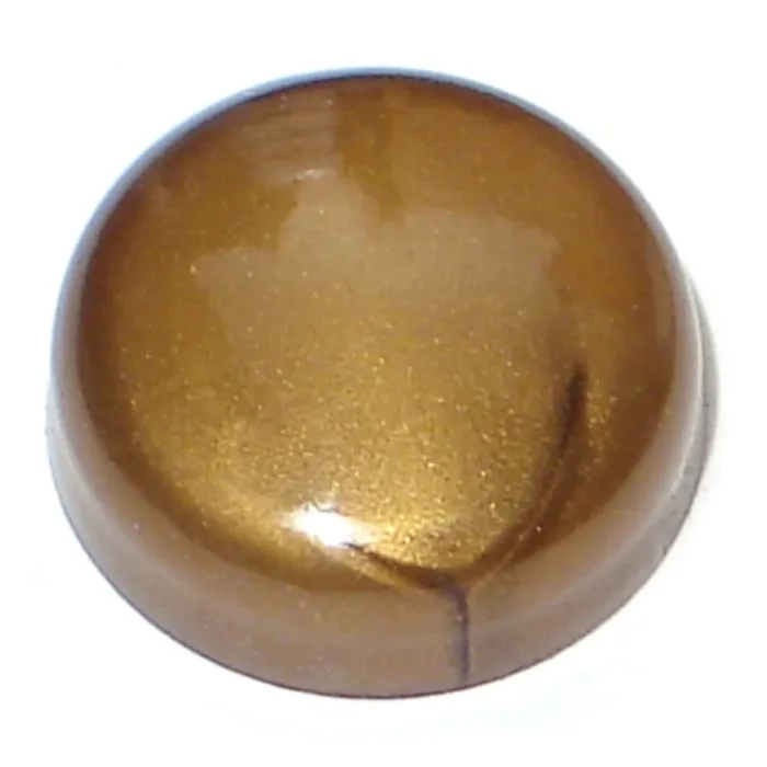 Midwest Fastener Hex Head Cover, 1/4 Brass
