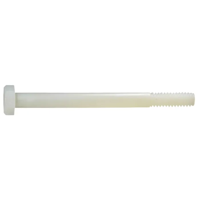 Midwest Fastener 1/4"-20 x 3" Hex Head Bolt, Coarse Thread, White