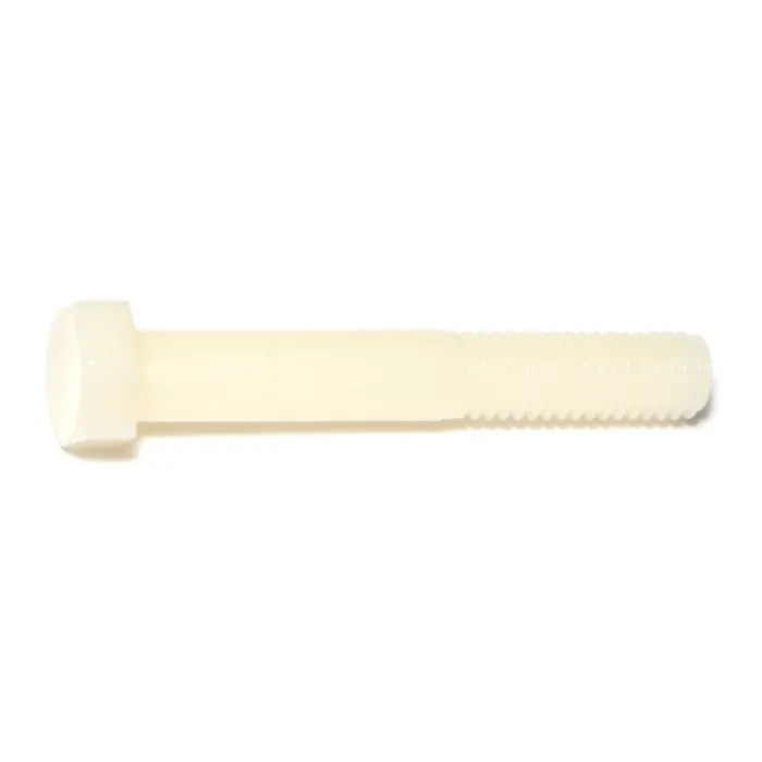 Midwest Fastener 3/8"-16 x 2-1/2" Hex Head Bolt, Coarse Thread, White