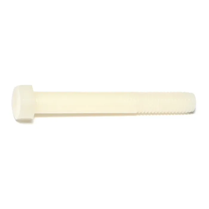 Midwest Fastener 3/8"-16 x 3" Hex Head Bolt, Coarse Thread, White