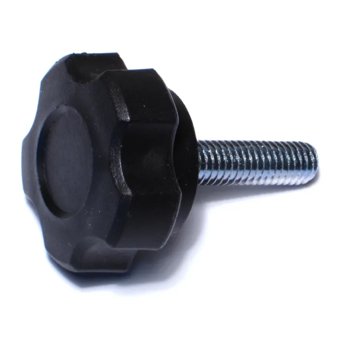 Midwest Fastener Male Fluted Knob, 3/8-16 x 1-3/4