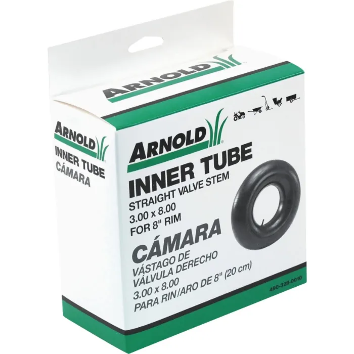 Martin Wheel Company Replacement Inner Tube with Straight Valve Stem - 8 in.