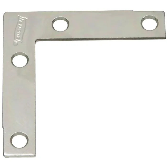 National Hardware 2-1/2 In. x 1/2 In. Zinc Flat Corner Iron (4-Count)