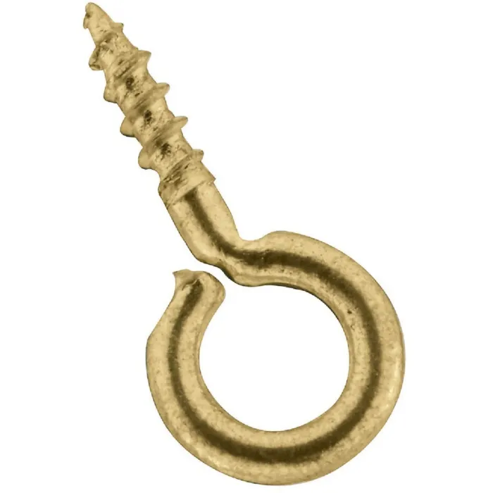 National Hardware Screw Eye (Brass - 7 pk) 15/32 in.