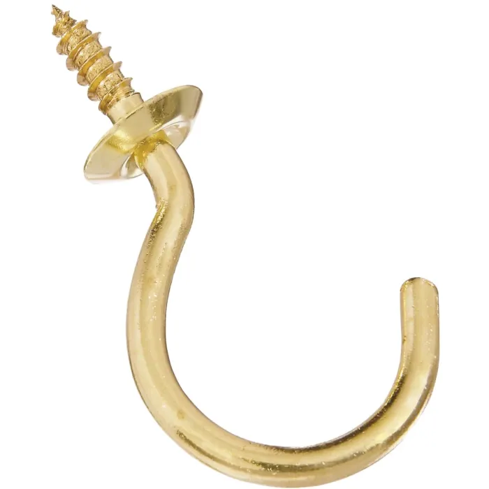 National Hardware Cup Hook (Brass - 2 pk) 2 in.