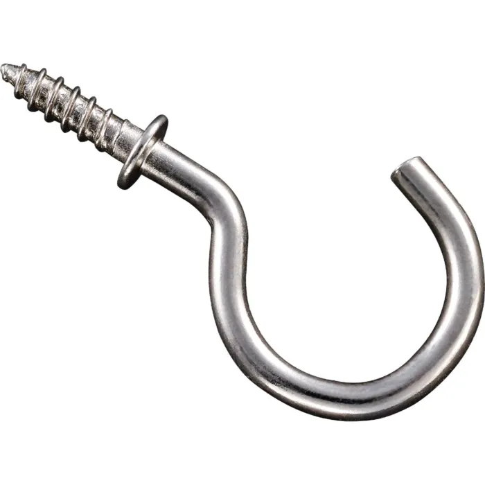 National Hardware Cup Hook (Satin Nickel - 30 pk) 1 in.