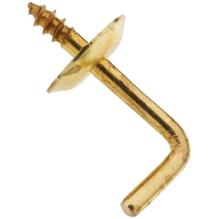 National Hardware Shoulder Hook (Brass - 5 pk) 1/2 in.
