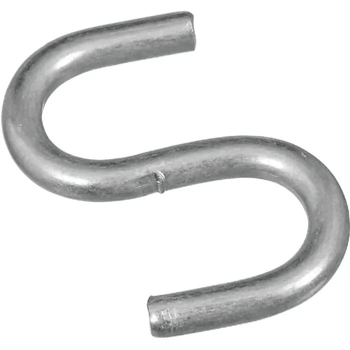 National Hardware Open S-Hook (Zinc - 8 pk) 3/4 in.