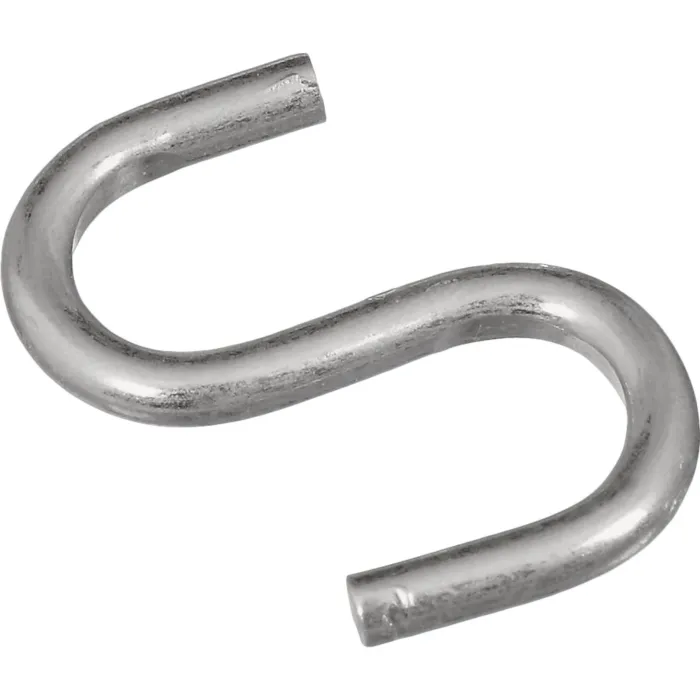 National Hardware Open S-Hook (Zinc - 6 pk) 1 in.