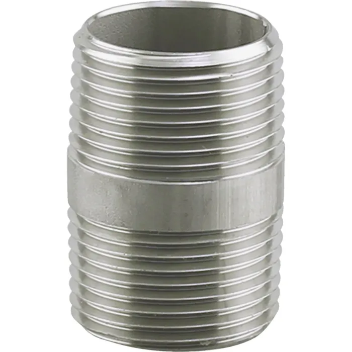 PLUMBEEZE PLUMB-EEZE 1/4 In. MIP x 1-1/2 In. Stainless Steel Nipple