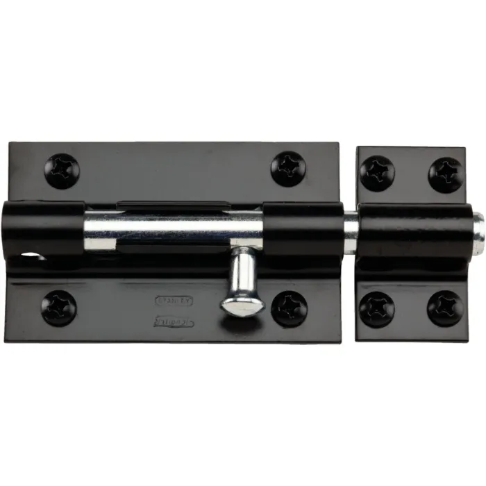 National Hardware 5 In. Black Extra Heavy Door Barrel Bolt