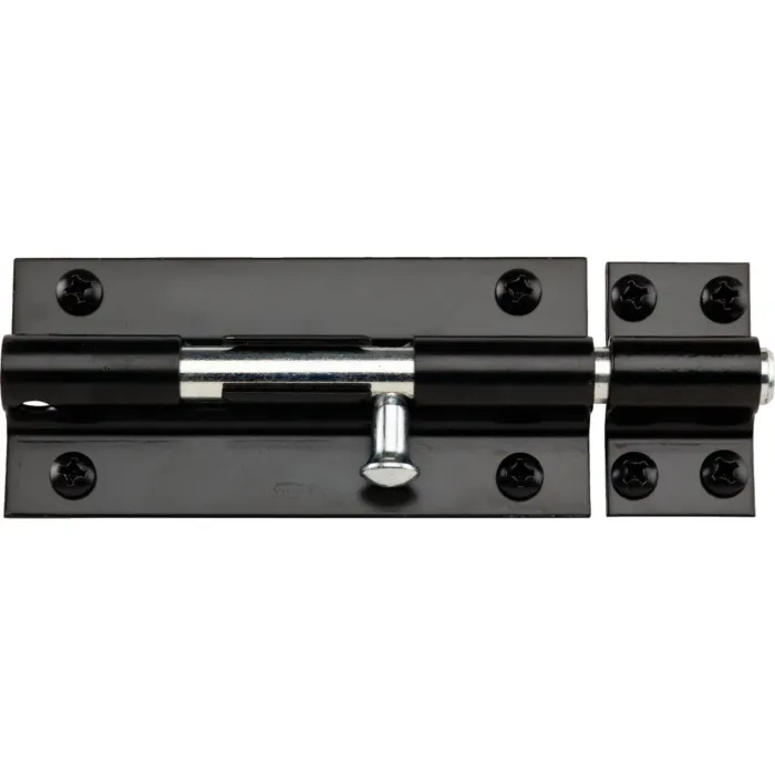 National Hardware 8 In. Black Extra Heavy-Duty Door Barrel Bolt