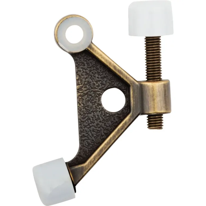National Hardware Antique Brass Zinc Hinge Pin Door Stop