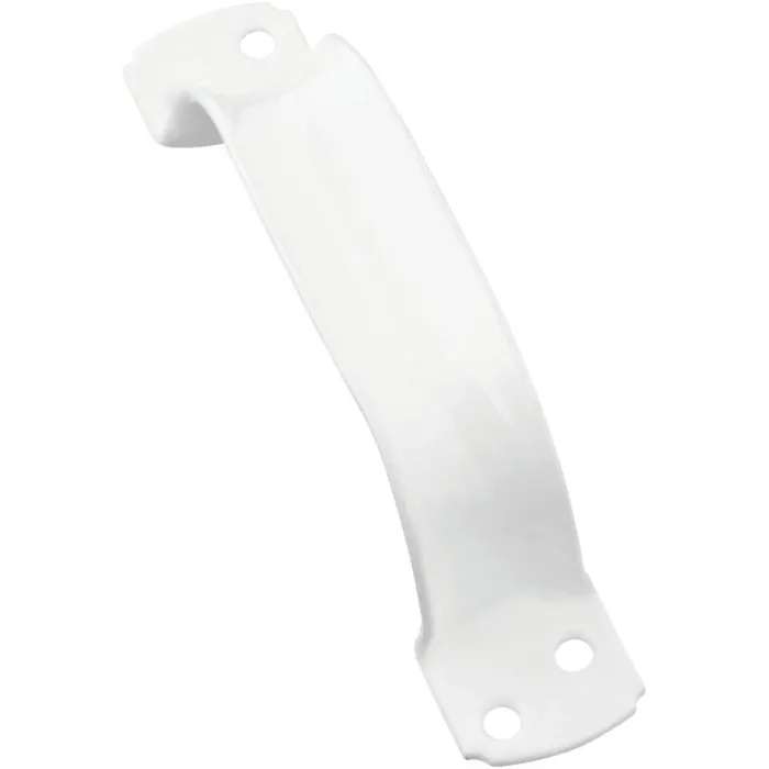 National Hardware 6-3/4 In. White Vinyl Coated Zinc Door Pull
