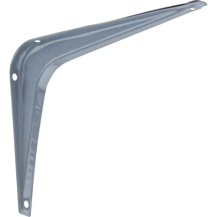 National Hardware 5 In. D. x 6 In. H. Gray Steel Shelf Bracket