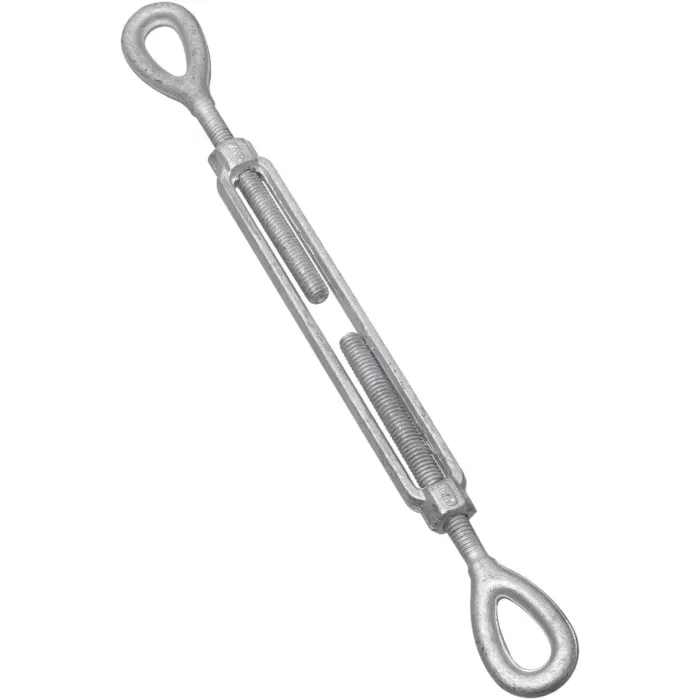 3/8" x 6" Eye To Eye Turnbuckle, Galvanized