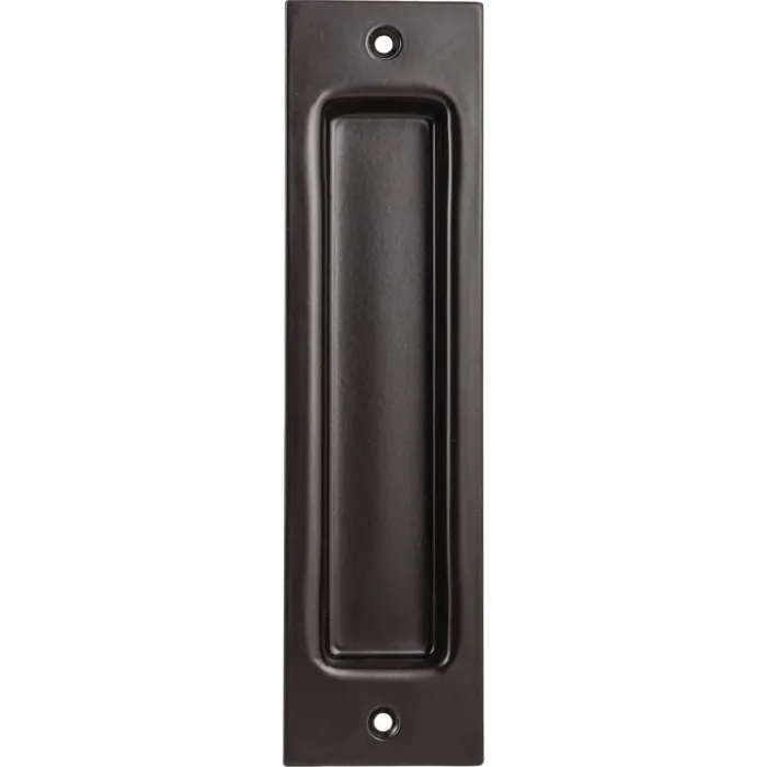 National 8 In. Oil Rubbed Bronze Flush Barn Door Pull