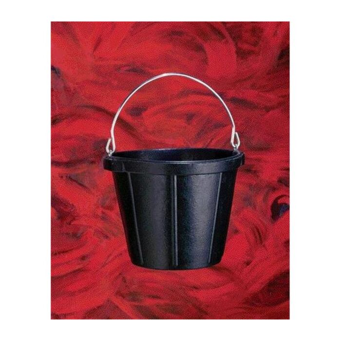 Fortex 10 qt Size Rubber Black Pail