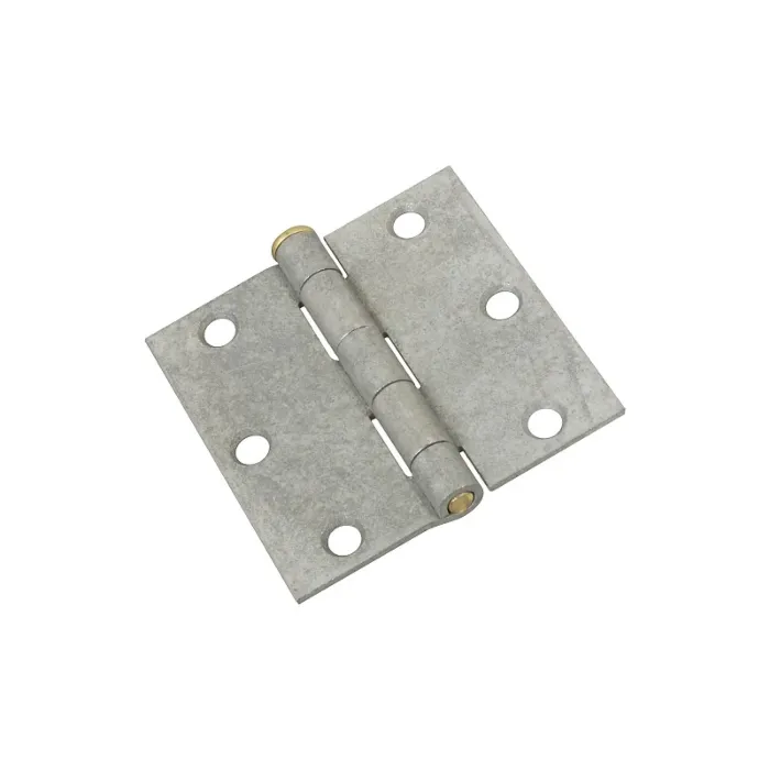 National Hardware Utility Hinge 3 in Loose Brass Pin, Galvanized 2pk