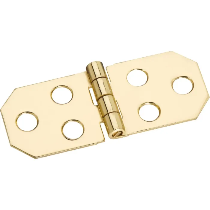 National Hardware National 3/4 In. x 1-13/16 In. Brass Surface Mount Decorative Hinge (2-Pack)