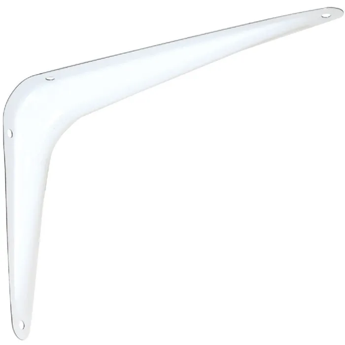 National 211 6 In. D. x 8 In. H. White Steel Shelf Bracket