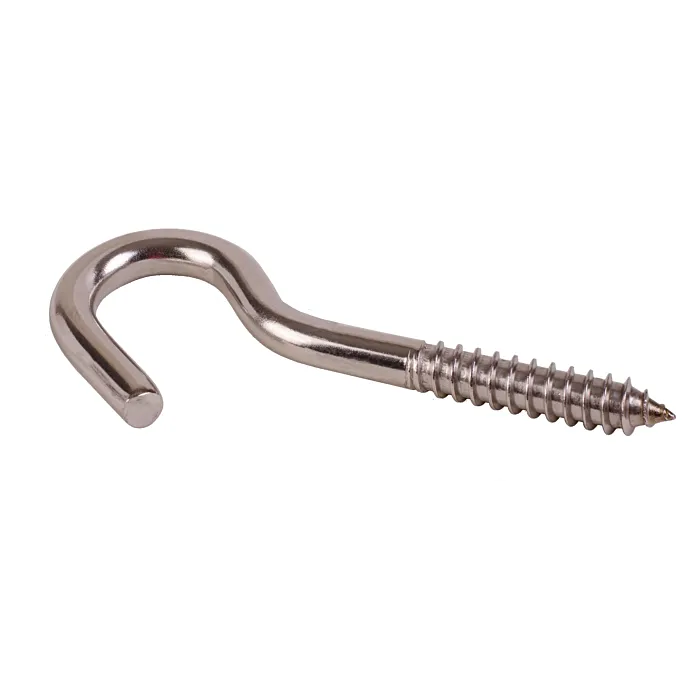 National Hardware Screw Hook (Stainless Steel) 3/8x 4-7/8