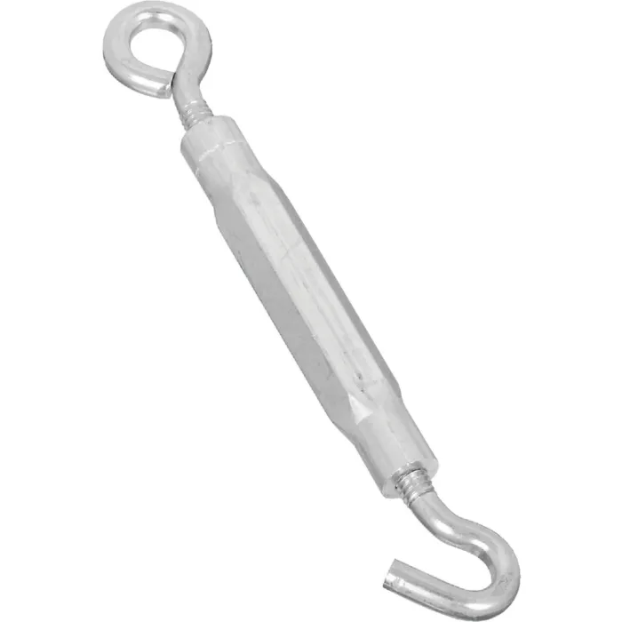 National Hardware 7/32" x 6-1/2" Hook To Eye Turnbuckle, Zinc/Aluminum
