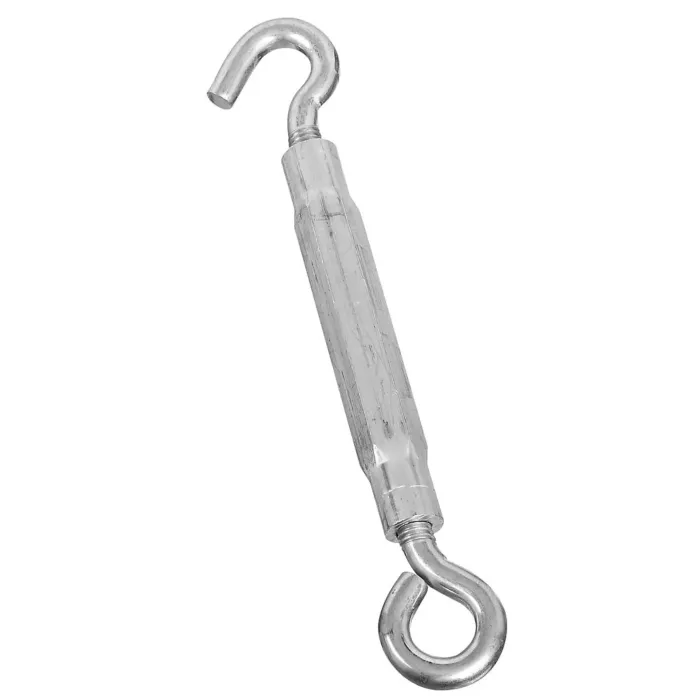 National Hardware 3/8" x 10-1/2" Hook To Eye Turnbuckle, Zinc/Aluminum