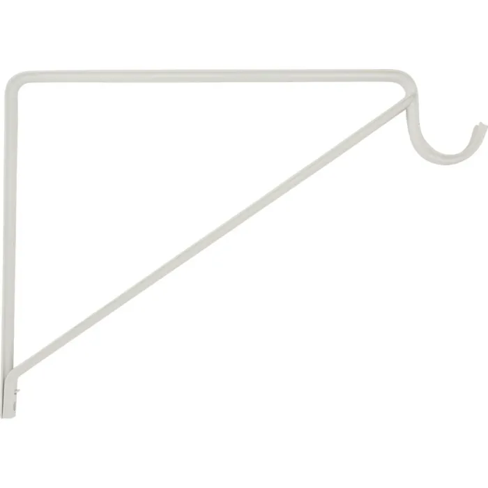 National Hardware White Shelf/Rod Bracket
