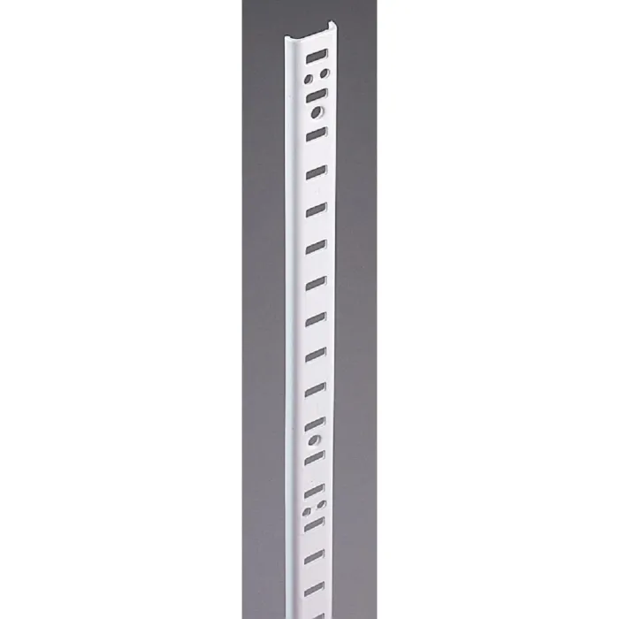 National Hardware Knape & Vogt 255 Series 72 In. Zinc-Plated Steel Mortise-Mount Pilaster Shelf Standard