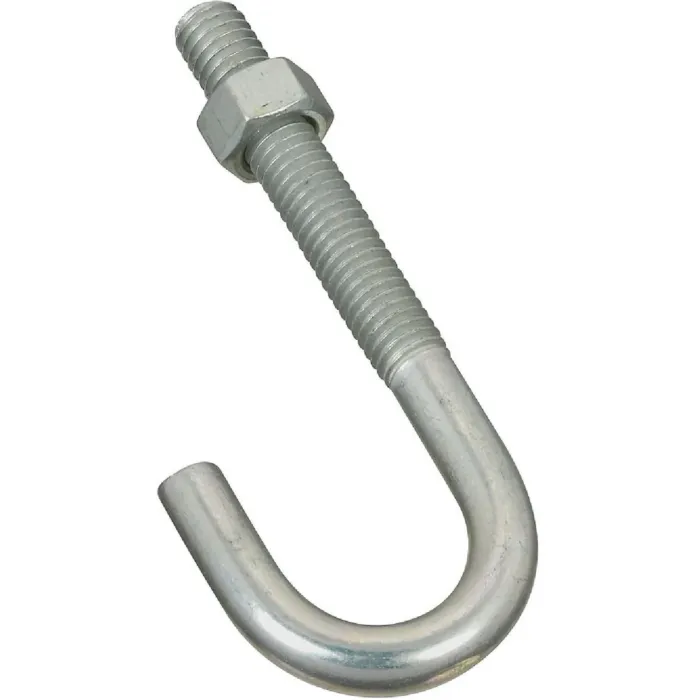 National Hardware Hook J-Bolt (Zinc) 3/8 x 3-3/4 in.