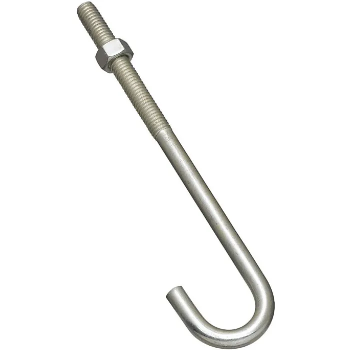 National Hardware Hook J-Bolt (Zinc) 3/8 x 7 in.