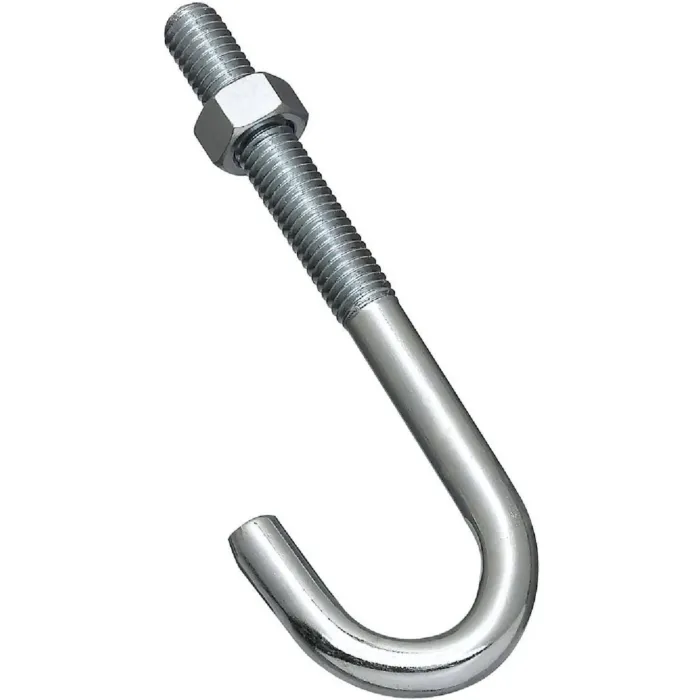National Hardware Hook J-Bolt (Zinc) 1/2 x 6 in.