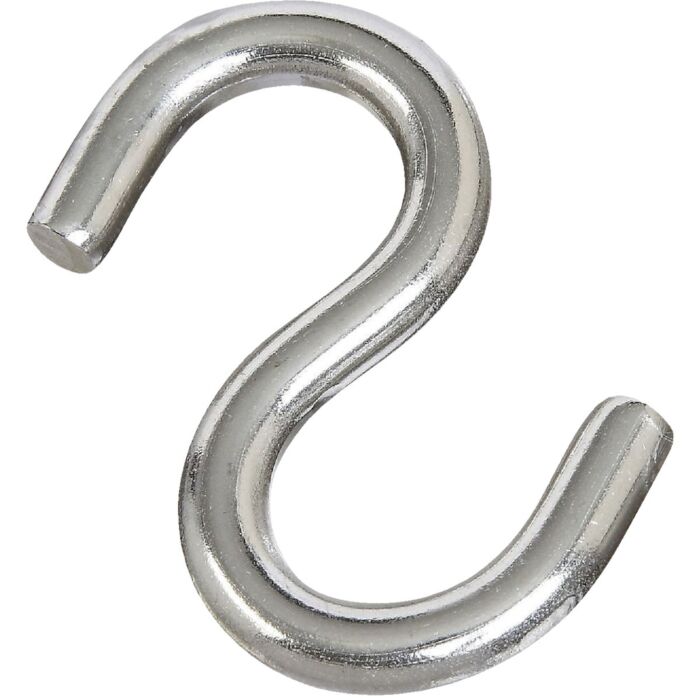 National Hardware Open S-Hook (Stainless Steel) 2-1/2 in.