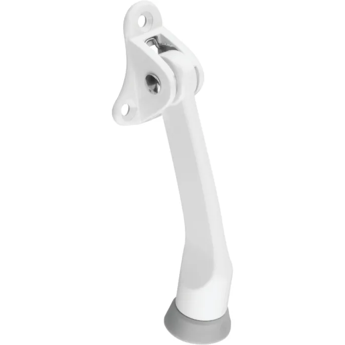 National Hardware 4 In. White Kickdown Door Holder
