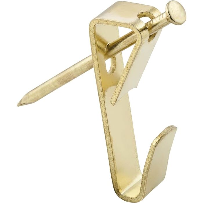 National Hardware Picture Hanger 100# 2pk Brass