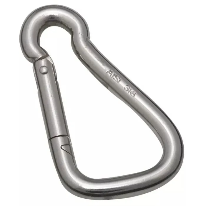 National Hardware Spring Snap, 400 lb Working Load, Stainless Steel, Zinc