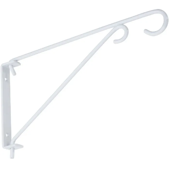 National Hardware 9 In. White Steel Swivel Hanging Plant Bracket