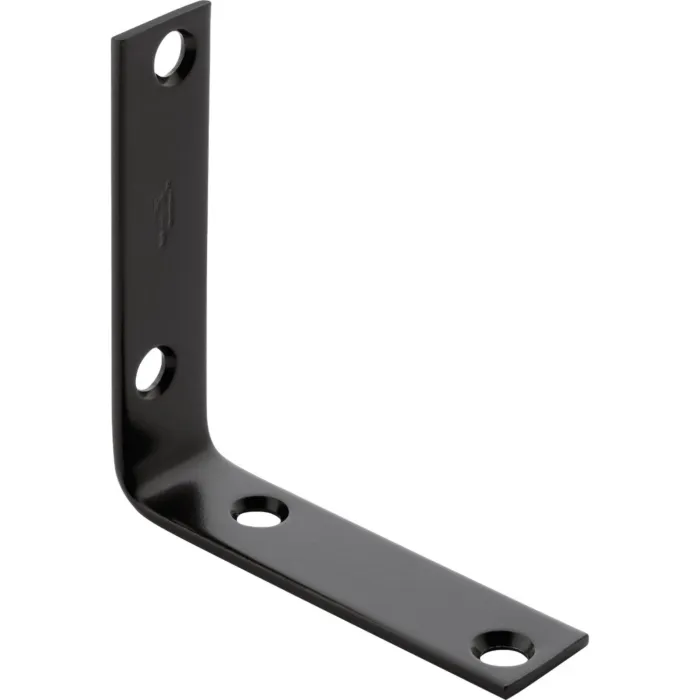 National Hardware Corner Brace (Black - 4pk) 2-1/2 in. x 5/8 in.