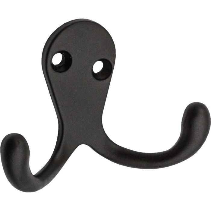 National Hardware Oil Rub Bronze Double Cloth Wardrobe Hook, 2 per Card