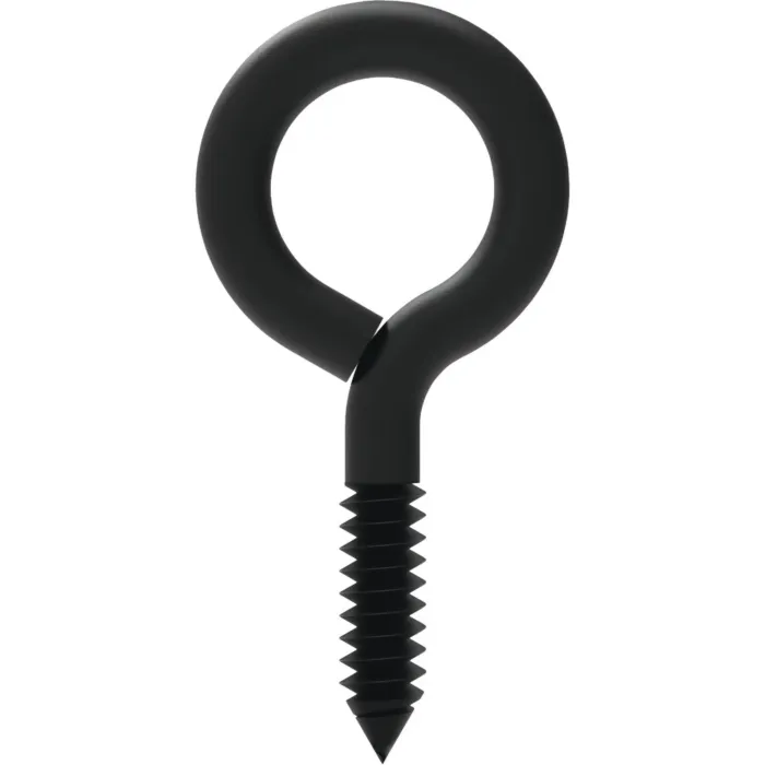 National Hardware Screw Eye (Black - 2 pk) 1-5/8 in.